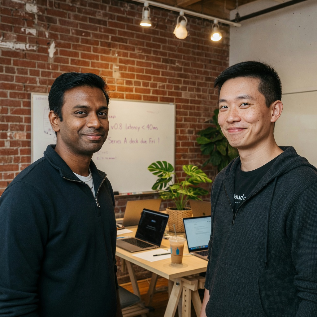 Aditya Raghavan & Bo Chen, founder of Buslayer