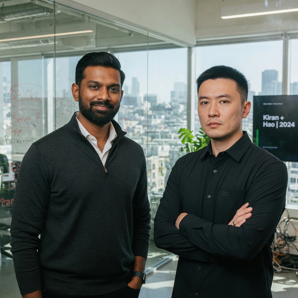 Kiran Ramanathan & Hao Chen, founder of Meshora