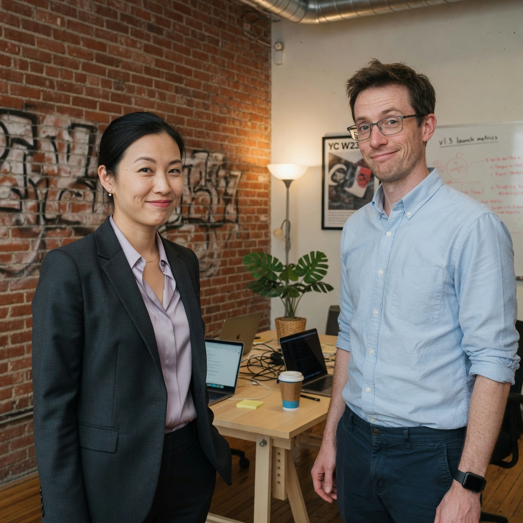 Lin Mei & Owen Briggs, founder of Simlayer
