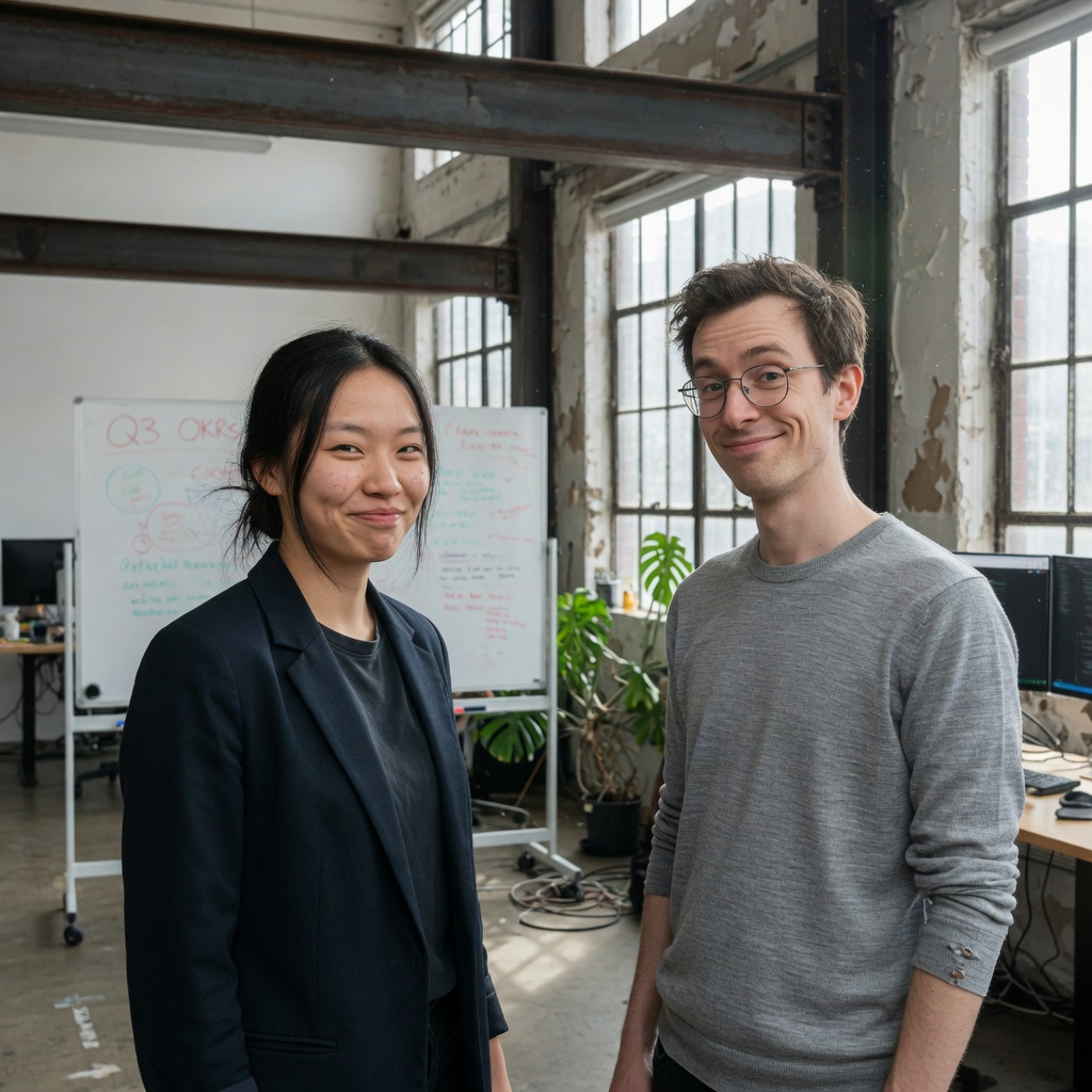 Yilin Peng & Marcus Quinn, founder of Workprint